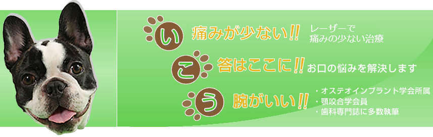 ホームデンティストとして歯科から健康の維持増進をめざしております